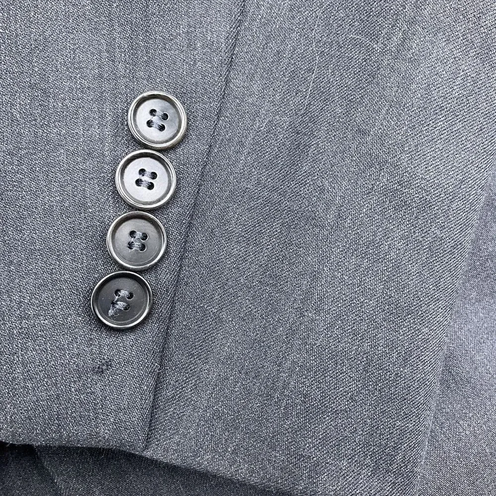 Pronto Uomo‎ Italian Lessona Natural Stretch Gray Wool Blazer Sport Coat